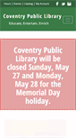 Mobile Screenshot of coventrylibrary.org